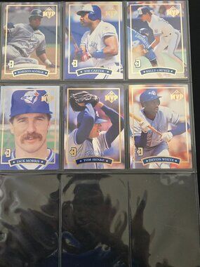 1992 Donruss MVP McDonald's Toronto Blue Jays 6-Card Complete Set